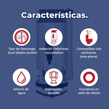 Válvula de Descarga Siamp WC One Piece 2 Pulgadas