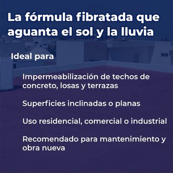 Impermeabilizante Acrílico Fibratado Diablo Rojo 19 Lt Terracota