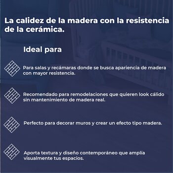 Piso Living Wood Daltile 18 x 50 cm Brown ZLW6