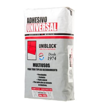 Adhesivo Universal Uniblock Blanco 20 kg