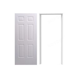 Paquete Puerta Lamina Clasica 80X2.13 MT Con Marco Metalico