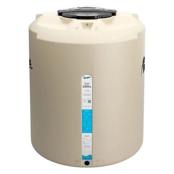 Tinaco Rotoplas Beige 2000 L c/herrajes y Filtro 1.60 X 1.36