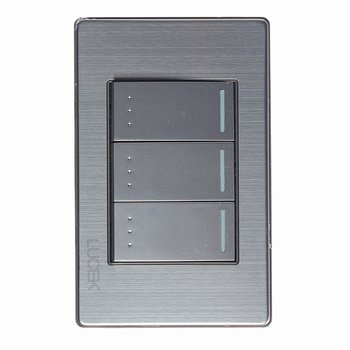 Placa 3 Apagadores Lucek BP10MP