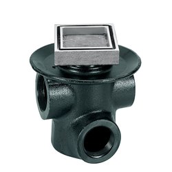 Coladera Piso Una Boca Tapa Cuadrada 25-CHLI