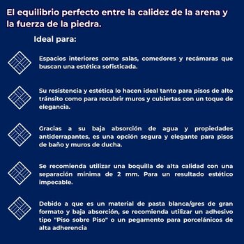 Piso Kiel Sand Cesantoni 60x120 cm Rectificado