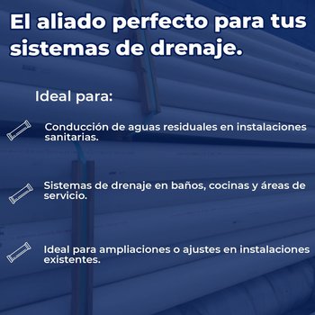 Tubo PVC Sanitario San Norma 75 MM 3 (6M)