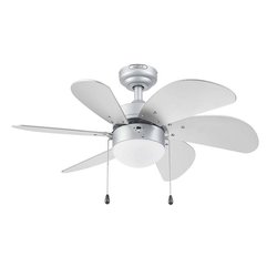 Ventilador de techo tramontana 30 pulgadas plata con luz