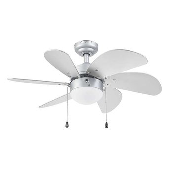 Ventilador de techo tramontana 30 pulgadas plata con luz