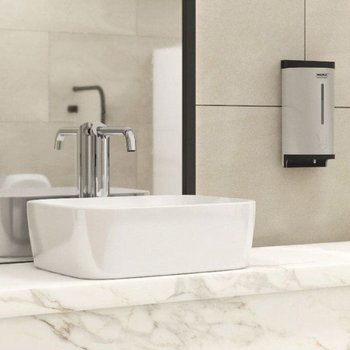 Lavabo Cuadrado de Sobreponer Sin Rebosadero Helvex LV Santorini