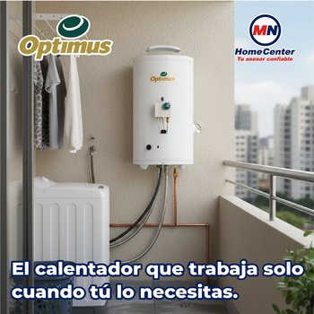 Calentador Paso 05 L Instantáneo Optimus 1 Baño Gas Natural