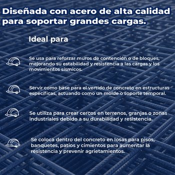 Malla Electrosoldada DeAcero 66-1010 2.5 x 40 ML 100 m2