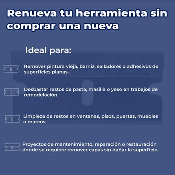 Cuchilla de Repuesto Navaja Raspador Truper
