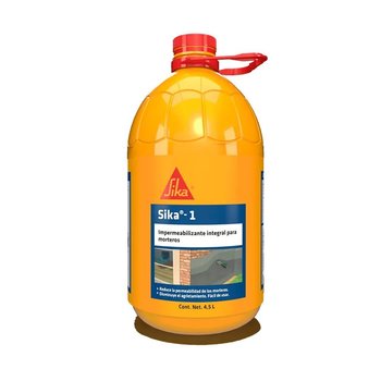 Impermeabilizante Integral líquido para morteros Sika 1 PET 5 L