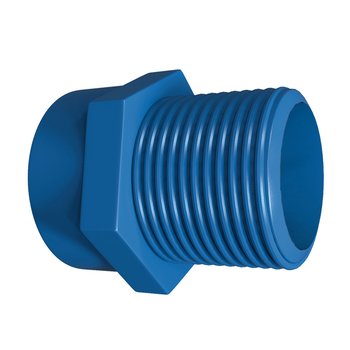 Conector CPVC Azul Rosca Exterior 19 mm Flowguard Gold