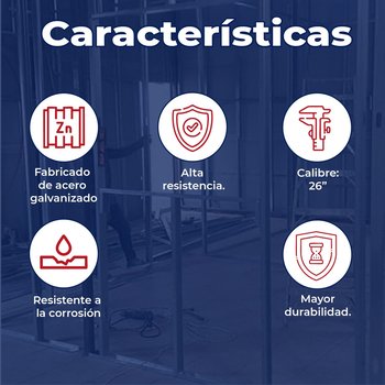 Poste Metalico Calibre 26 4.10X3.05 M