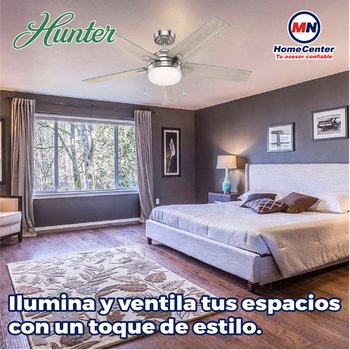Ventilador de techo bartlett 52 pulgada niquel