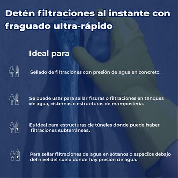 Sellador de Filtraciones y Acelerante Fraguado Rápido SIKA-2 5 L