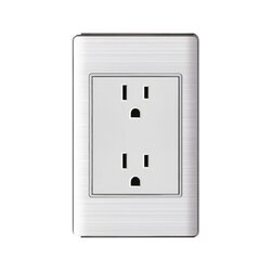 Placa de Contacto Duplex Color Blanco Luxica Placa de Contacto Duplex Color Blanco Luxica