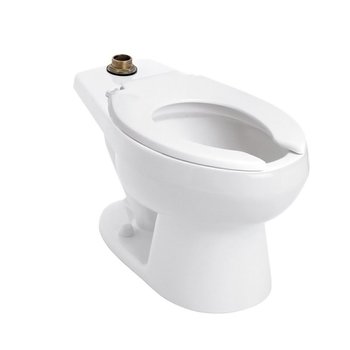 Taza Para Baño de fluxómetro Alargada Helvex TZF NAO