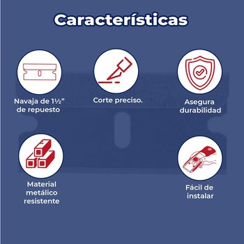 Cuchilla de Repuesto Navaja Raspador Truper