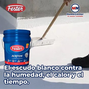 Impermeabilizante acrílico Acritón Proshield 12 años blanco 19 L