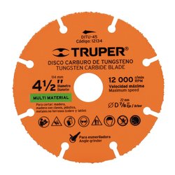 Disco Tungsteno Multimaterial 4 1/2 PUL