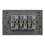 Placa 3 Contactos Lucek Flat Plata