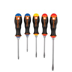 Desarmador Truper Mango Comfort Grip 5 pzas
