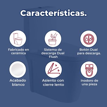 Sanitario para WC one piece Odín Premium blanco Foncer