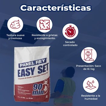 Compuesto Easy Set 90 minutos 8.1 kg