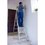 Escalera Aluminio Cuprum Convertible 13 Peldaños