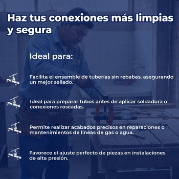 Avellanador para tubo ajustable de 3/16" a 5/8" Truper