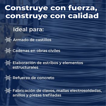Alambrón Para Construcción Deacero ¼ pulg