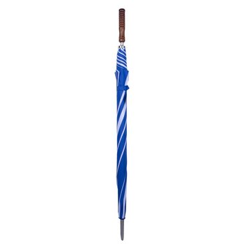 Paraguas portátil para lluvia estilo golf azul y blanco