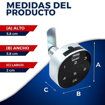 Cerradura Digital Phillips Pmd 160 con teclado touch screen