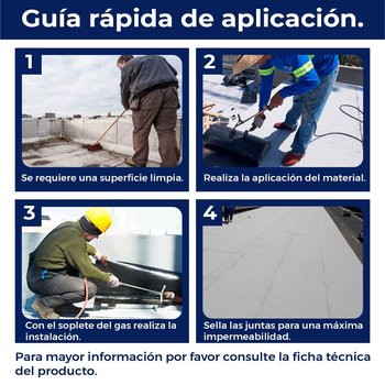 Prefabricado SBS Superply 3.5 mm FV Gravilla Blanca