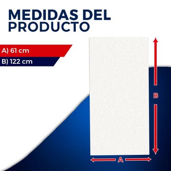 Plafon Yeso Clean Rey 7MM 0.61 X 1.22 M (8 PZA)