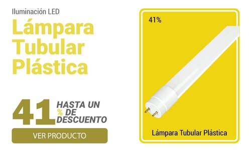 Lámpara Tubular Plástica Led T8 18w