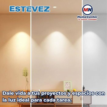 Luminario Flat empotrar 6 pulgadas 12 W luz blanco dinámico
