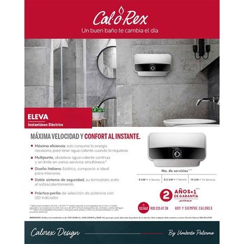 Calentador Eléctrico Instantáneo .5 baño 4000w 127v