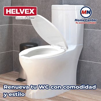 Asiento Para Sanitario Cierre lento Alargado Tapa Helvex AT-1