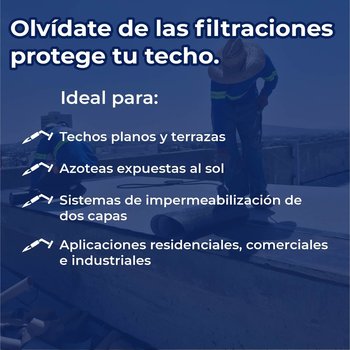 Prefabricado SBS Superply 3.5 mm FV Gravilla Blanca