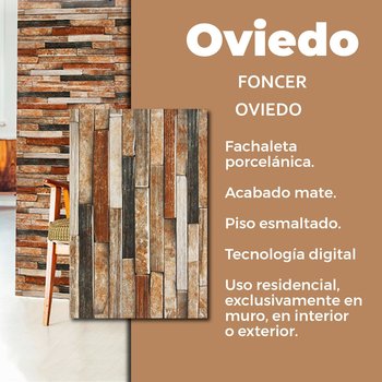 Fachaleta Oviedo Foncer 30 x 45 cm Kinabalu