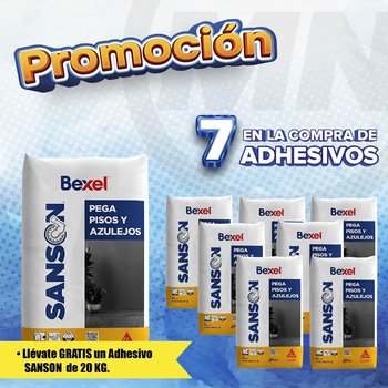 Paquete adhesivo SANSON blanco 20KG 7+1