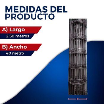 Malla electrosoldada 66-66 2.5X40ML (100M2)