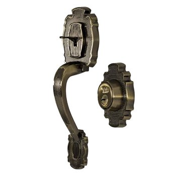 Cerradura Gatillo Yale Riviera Alta Seg. Latón Antiguo Ll/Ll