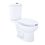 Sanitario Para Baño Alargado Compacto Blanco Option 4.8 L Helvex