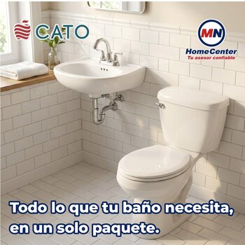 Paquete sanitario agua azul color blanco marca Cato.