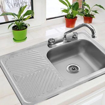 Fregadero M101 marca Eb Técnica 80 x 52 cm Acero Inoxidable