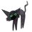 Figura decorativa mascota Black Cat 34 cm